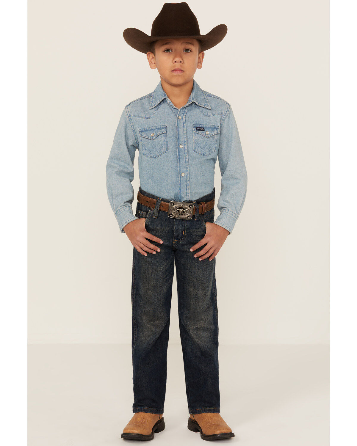 Wrangler Retro Boys' Night Sky Jeans - 4-7, Denim, hi-res
