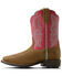 Image #2 - Ariat Girls' Westwood Western Boots - Broad Square Toe, Hot Pink, hi-res