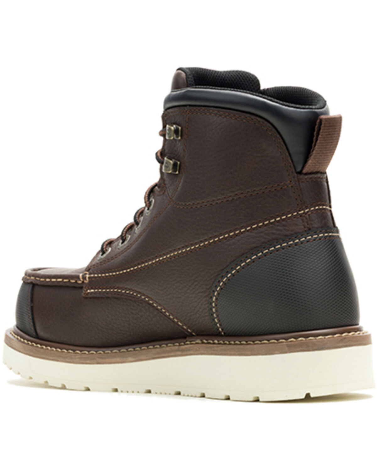 Image #3 - Wolverine Men's 6" Loader II ft HYPERREST CarbonMAX&reg; Moc Work Boots - Composite Toe, Dark Brown, hi-res