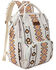 Image #1 - Wrangler Women's Southwestern Print Canvas Backpack , Tan, hi-res