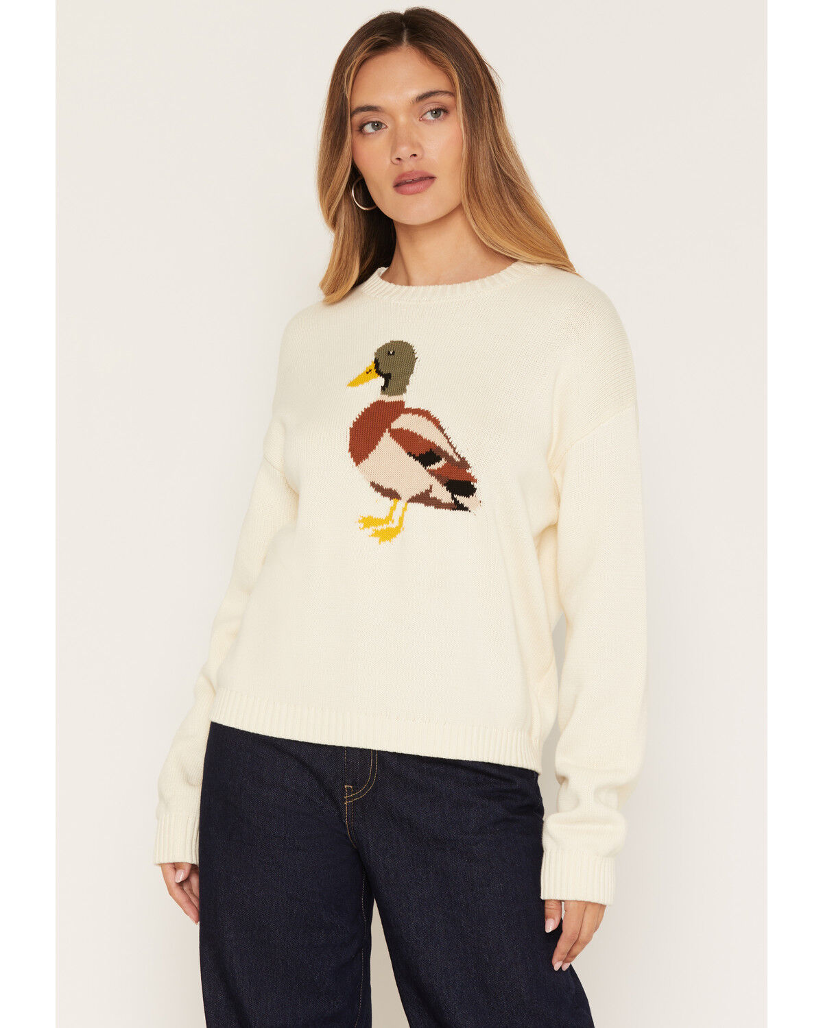 Wishlist Women's Duck Sweater, Cream, hi-res