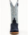 Image #4 - Horse Power Men's Marine Roughout Western Boots - Broad Square Toe, Navy, hi-res