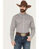Image #1 - Cinch Men's Geo Print Modern Fit Long Sleeve Button-Down Western Shirt, White, hi-res