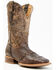 Image #1 - Corral Men's Exotic Ostrich Barbed Wire Western Boots - Broad Square Toe , Brown, hi-res