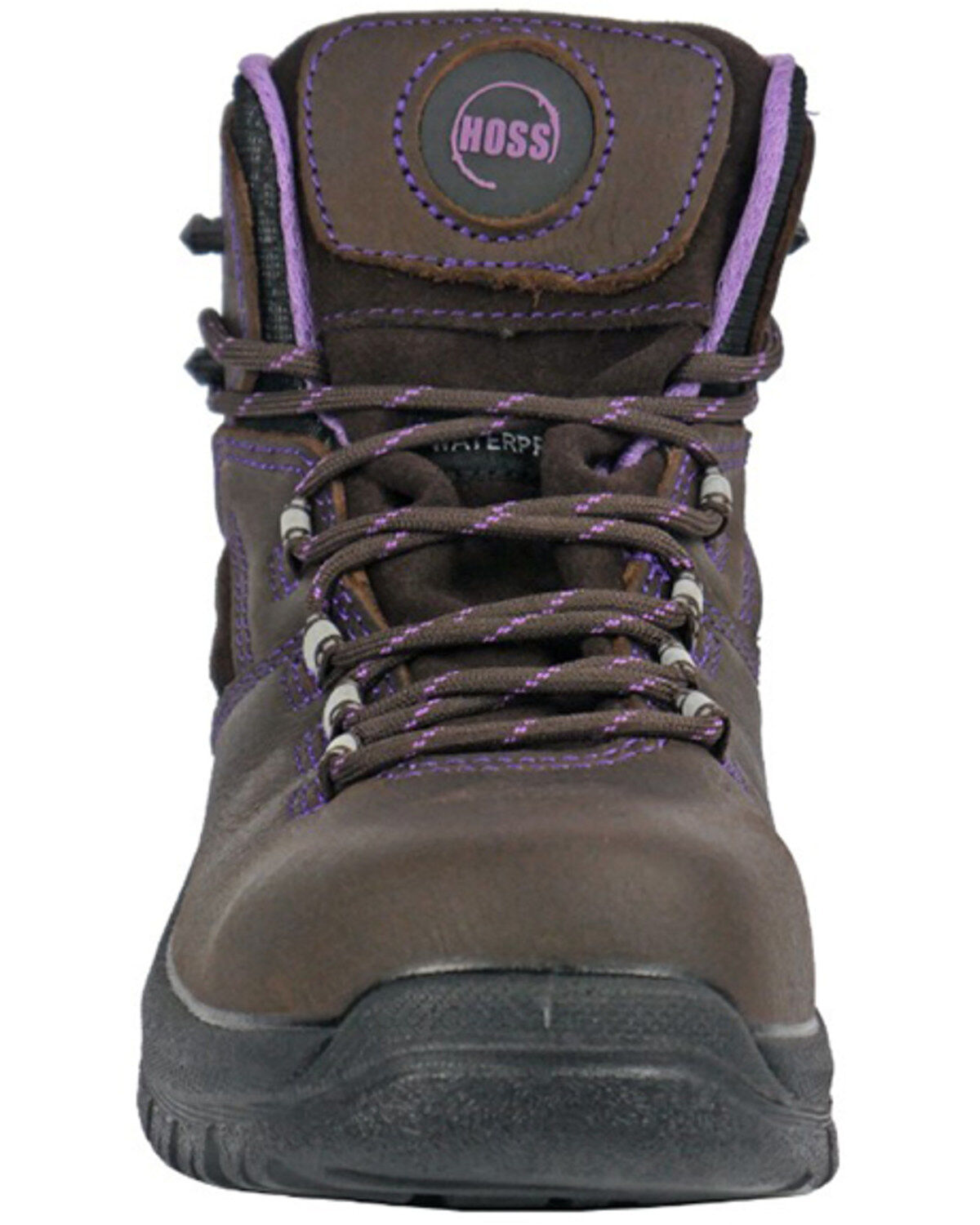 Image #4 - Hoss Women's 6" Lacy Waterproof Work Boots - Composite Toe, Brown, hi-res