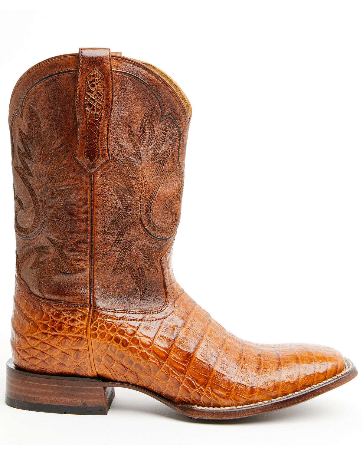 Image #2 - Cody James Black 1978&reg; Men's The Hayward Exotic Caiman Belly Western Boots - Broad Square Toe, Cognac, hi-res