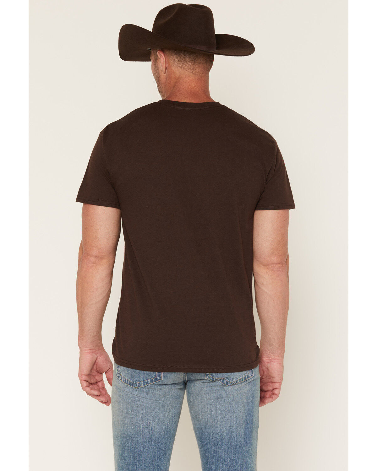 Image #4 - Cody James Men's Texas Long Horn Embroidered Short Sleeve Graphic T-Shirt, Dark Brown, hi-res