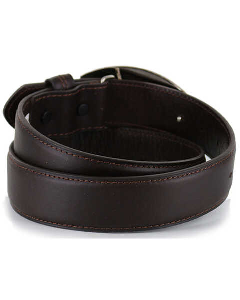 Image #2 - Cody James® Bullet Leather Belt, Brown, hi-res