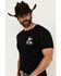 Image #2 - Cowboy Hardware Men's Mexico Flag Short Sleeve Graphic T-Shirt , Black, hi-res