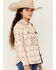 Image #2 - Shyanne Girls' Magnolia Southwestern Print Shacket, Off White, hi-res