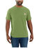 Image #1 - Carhartt Men's Force® Relaxed Fit Midweight Solid Short Sleeve Work T-Shirt , Green, hi-res