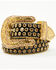 Image #2 - Shyanne Women's Rhinestone Studded Leather Belt , Gold, hi-res