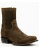 Image #1 - Moonshine Spirit Men's Pancho 8" Roughout Western Boots - Square Toe, Dark Brown, hi-res