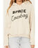 Image #3 - Wrangler Women's Space Cowboy Graphic Hoodie, Ivory, hi-res