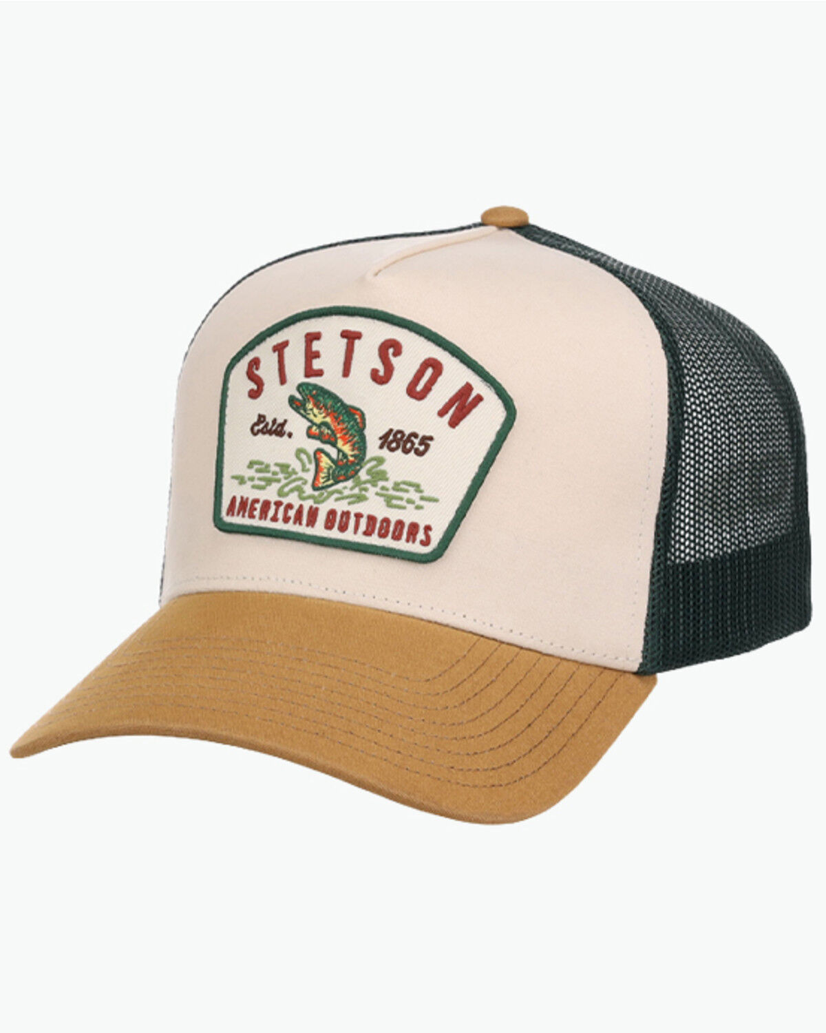 Stetson Men's Trout Ball Cap, White, hi-res