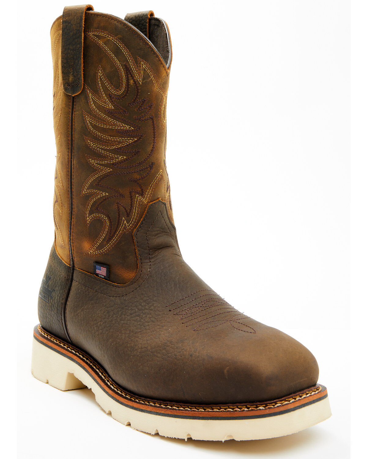 Thorogood Men's 11" USA Wellington Work Boots - Steel Toe, Brown, hi-res