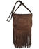 Image #2 - Kobler Leather Women's Tooled Crossbody Bag, Dark Brown, hi-res