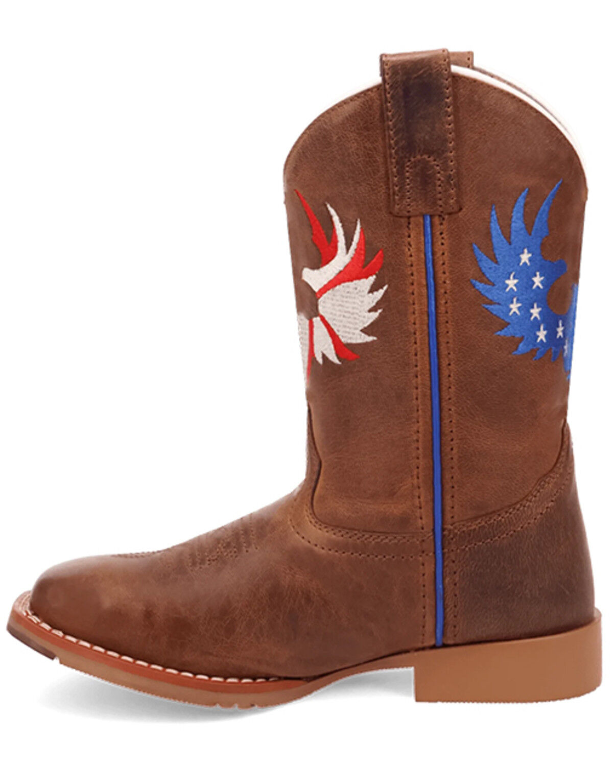Image #3 - Dan Post Little Boys' Freedom Light Western Boots - Broad Square Toe, Tan, hi-res