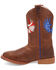 Image #3 - Dan Post Little Boys' Freedom Light Western Boots - Broad Square Toe, Tan, hi-res