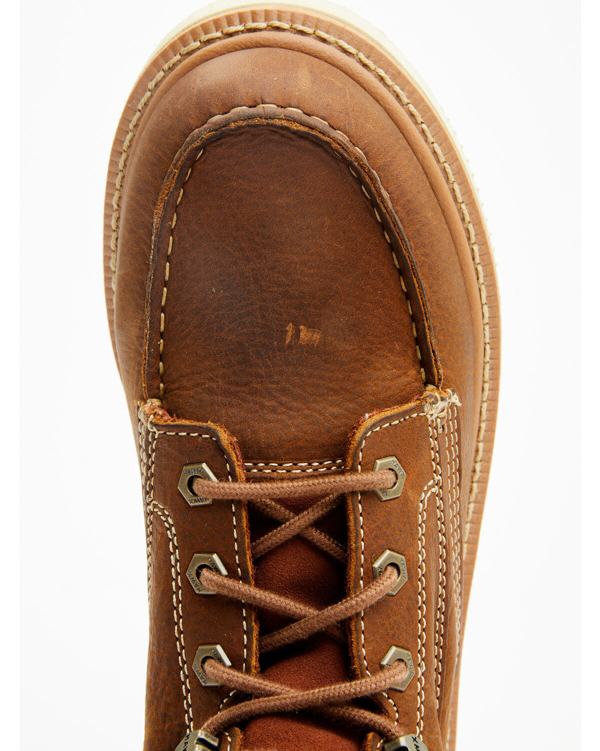 Image #6 - Hawx Men's 6" Grade Moc Work Boots - Soft Toe, Tan, hi-res