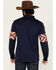 Image #4 - RANK 45&reg; Men's Border Striped Rugby Polo Shirt, Navy, hi-res