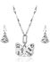 Image #2 - Montana Silversmiths Women's Set Me Free Turquoise Jewelry Set - 2 Piece, Silver, hi-res