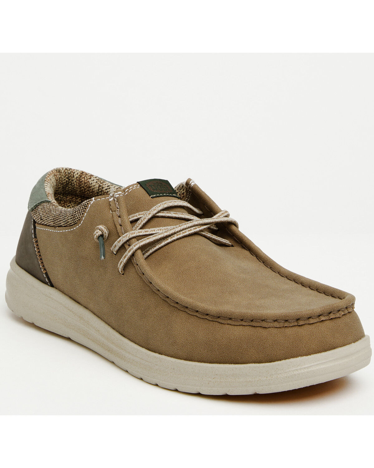 HEYDUDE Men's Paul Casual Moc Shoes, Brown, hi-res