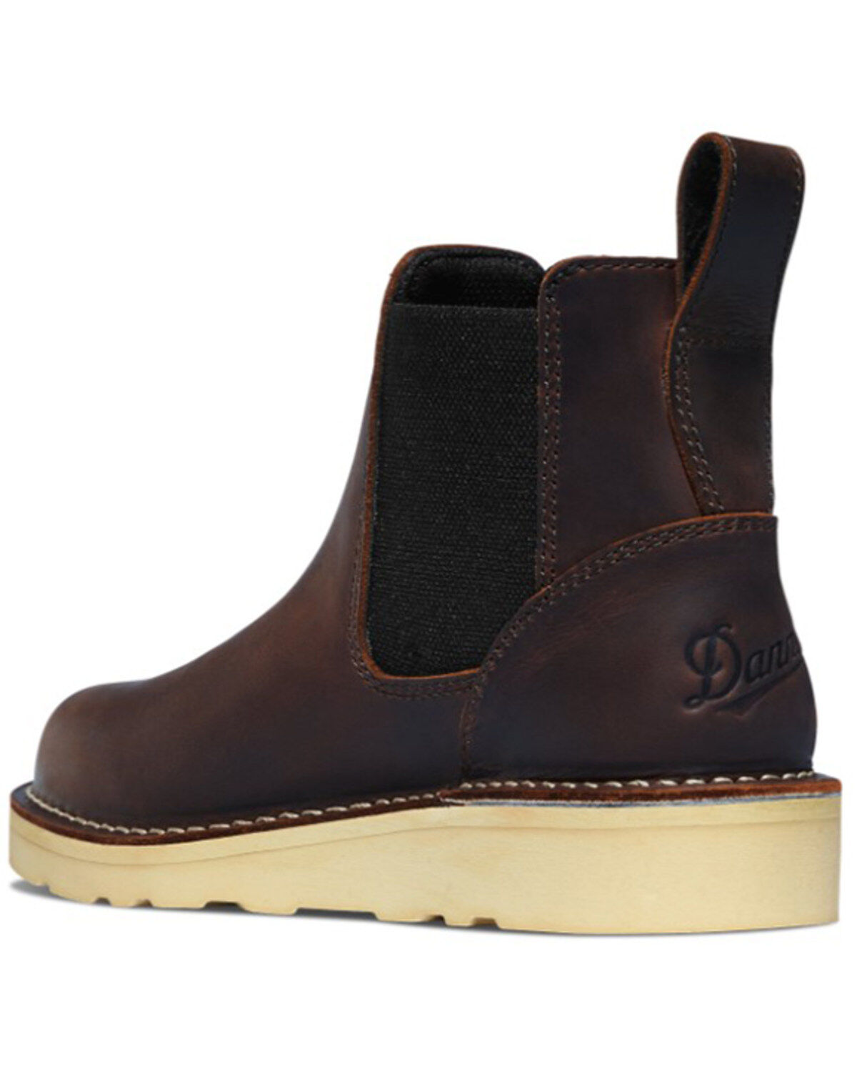 Image #3 - Danner Women's Bull Run Chelsea Work Boots - Soft Toe, Brown, hi-res