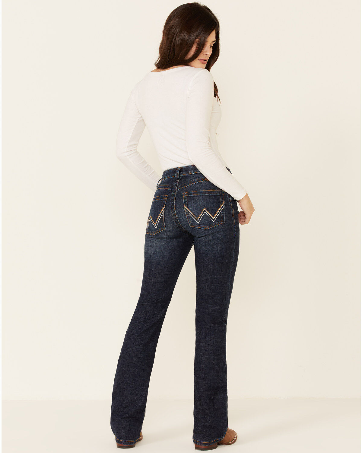 Image #1 - Wrangler Women's Willow Lovette Ultimate Riding Bootcut Jeans, Blue, hi-res