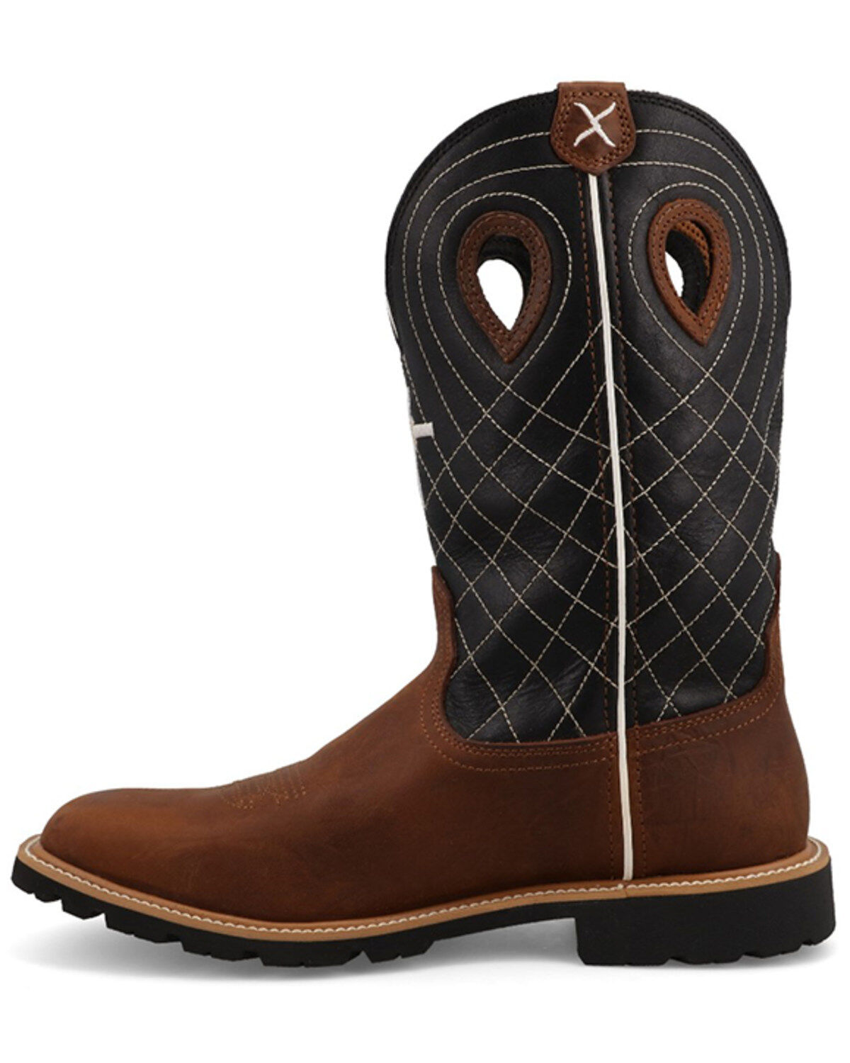 Image #3 - Twisted X Men's Tech X&trade; Performance Western Boots - Square Toe, Black, hi-res
