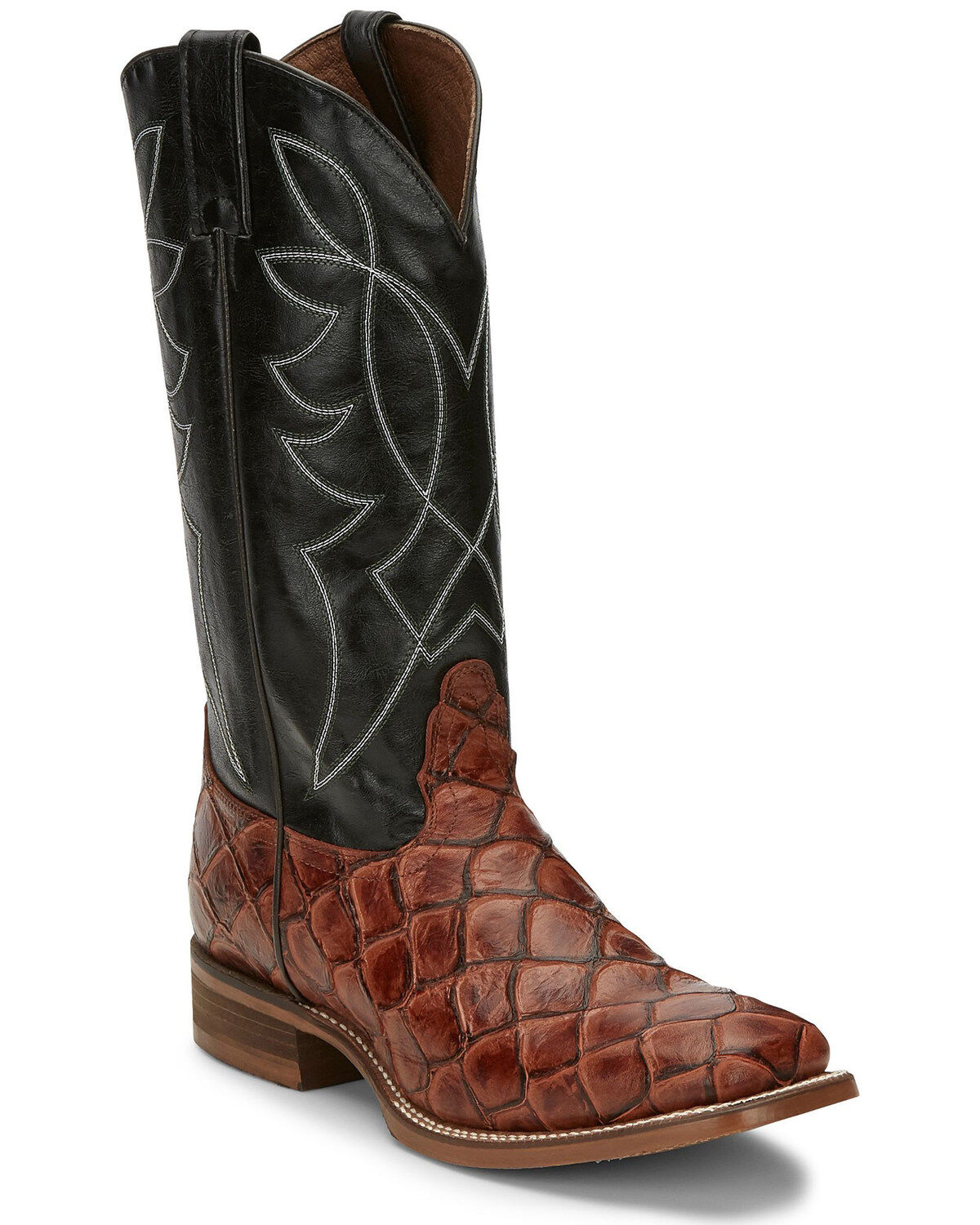Nocona Men's Go Round Cognac Western Boots - Square Toe, Brown, hi-res