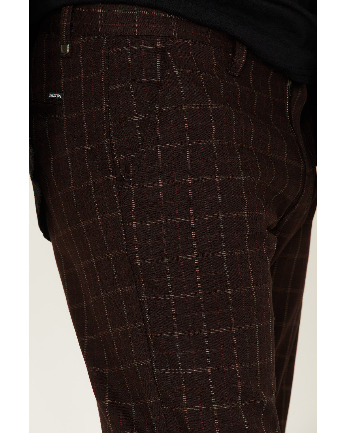 Image #2 - Brixton Men's Choice Stretch Twill Chino Pants, Chocolate, hi-res