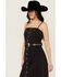 Image #1 - Shyanne Women's Concho Scalloped Belt, Black, hi-res