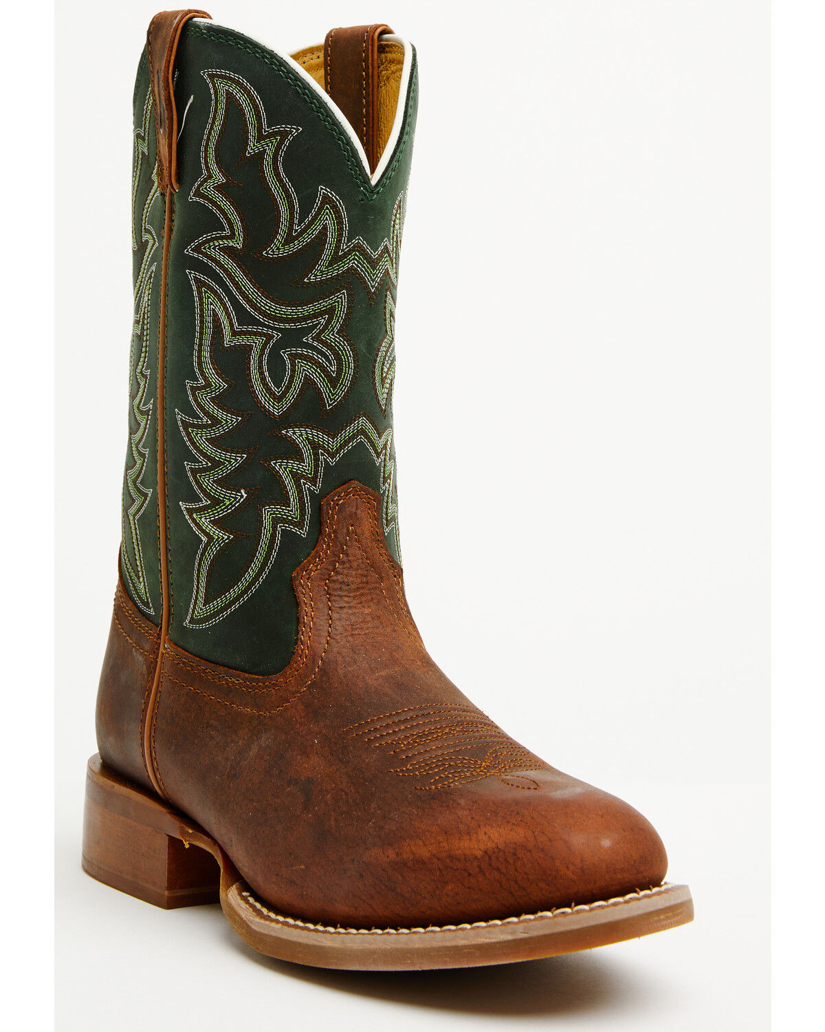 Image #1 - Justin Men's Frontier Wild Bill Performance Western Boots - Round Toe, Brown, hi-res