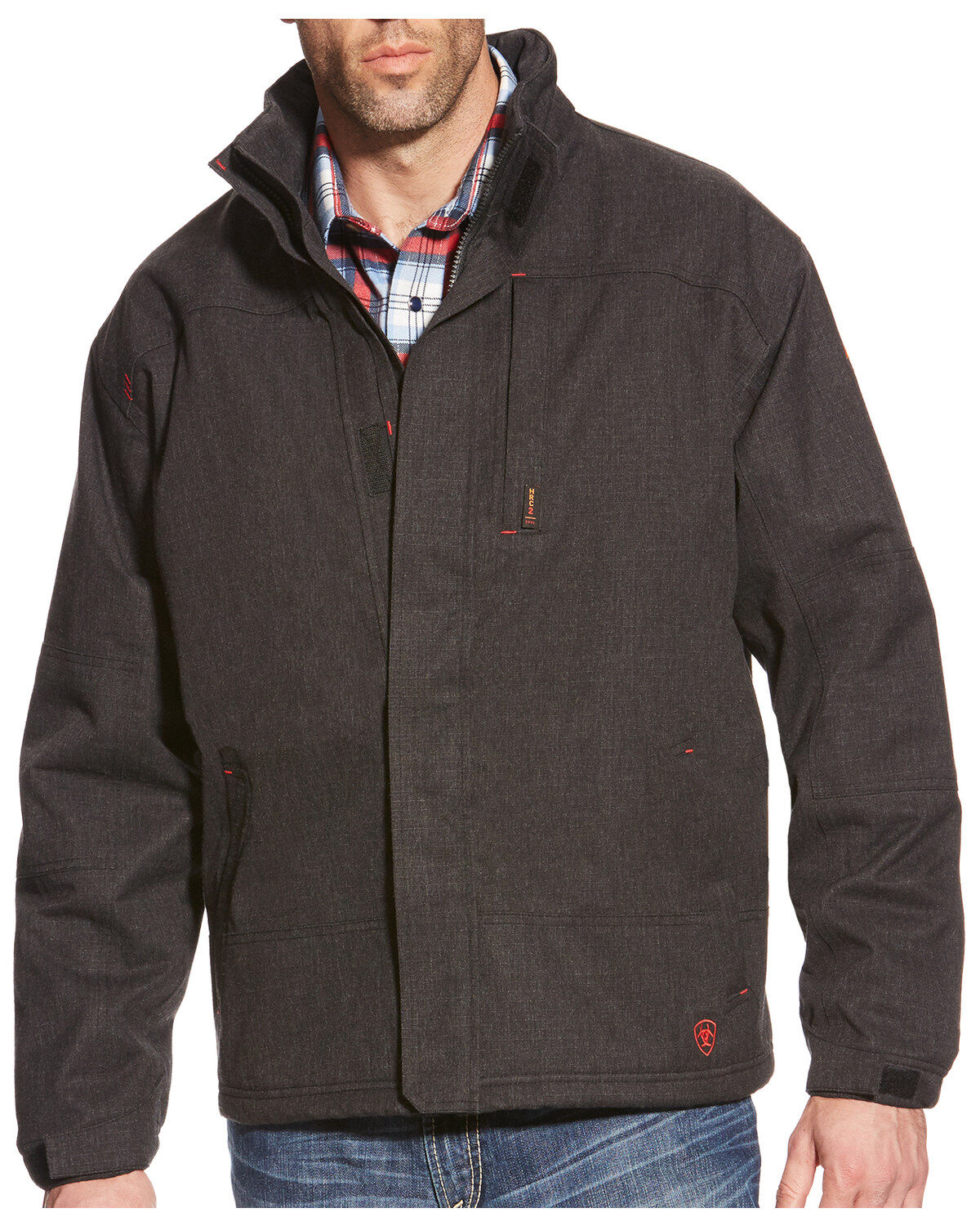 Ariat Men's FR Waterproof Jacket, Black, hi-res