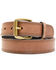 Image #1 - Hawx Men's Brown Triple Stitched Work Belt, Brown, hi-res