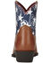 Image #5 - Ariat Girls' Stars & Stripes Boots - Snip Toe, Brown, hi-res