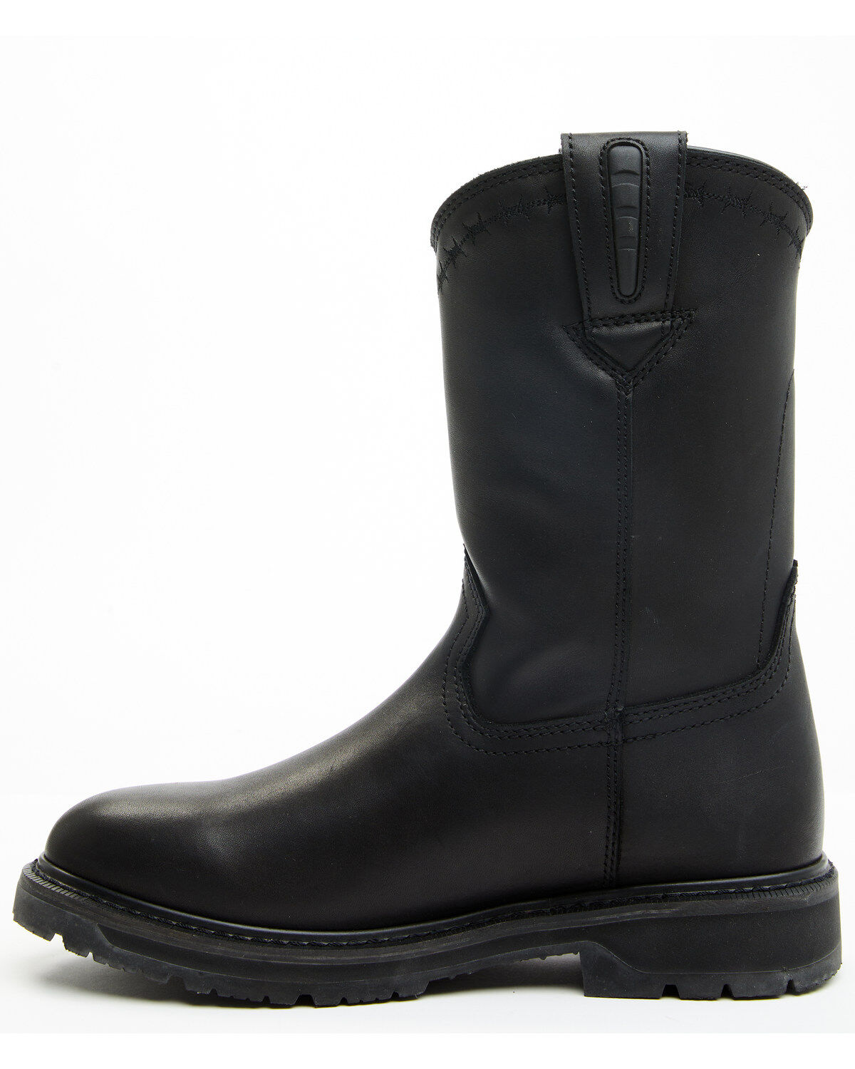 Image #3 - Cody James Men's 11" Uniform Western Work Boots - Soft Toe, Black, hi-res