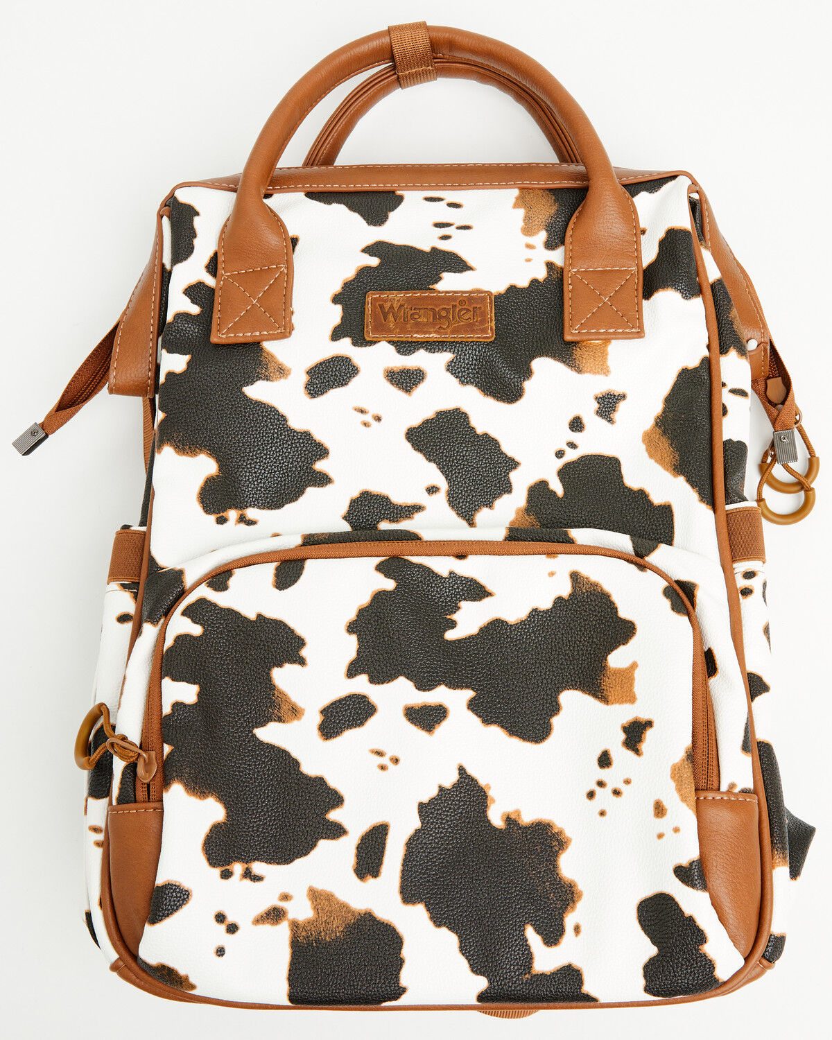 Image #2 - Wrangler Women's Cow Print Backpack, Brown, hi-res