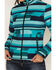 Image #3 - RANK 45&reg; Women's Abstract Striped Softshell Jacket, Turquoise, hi-res