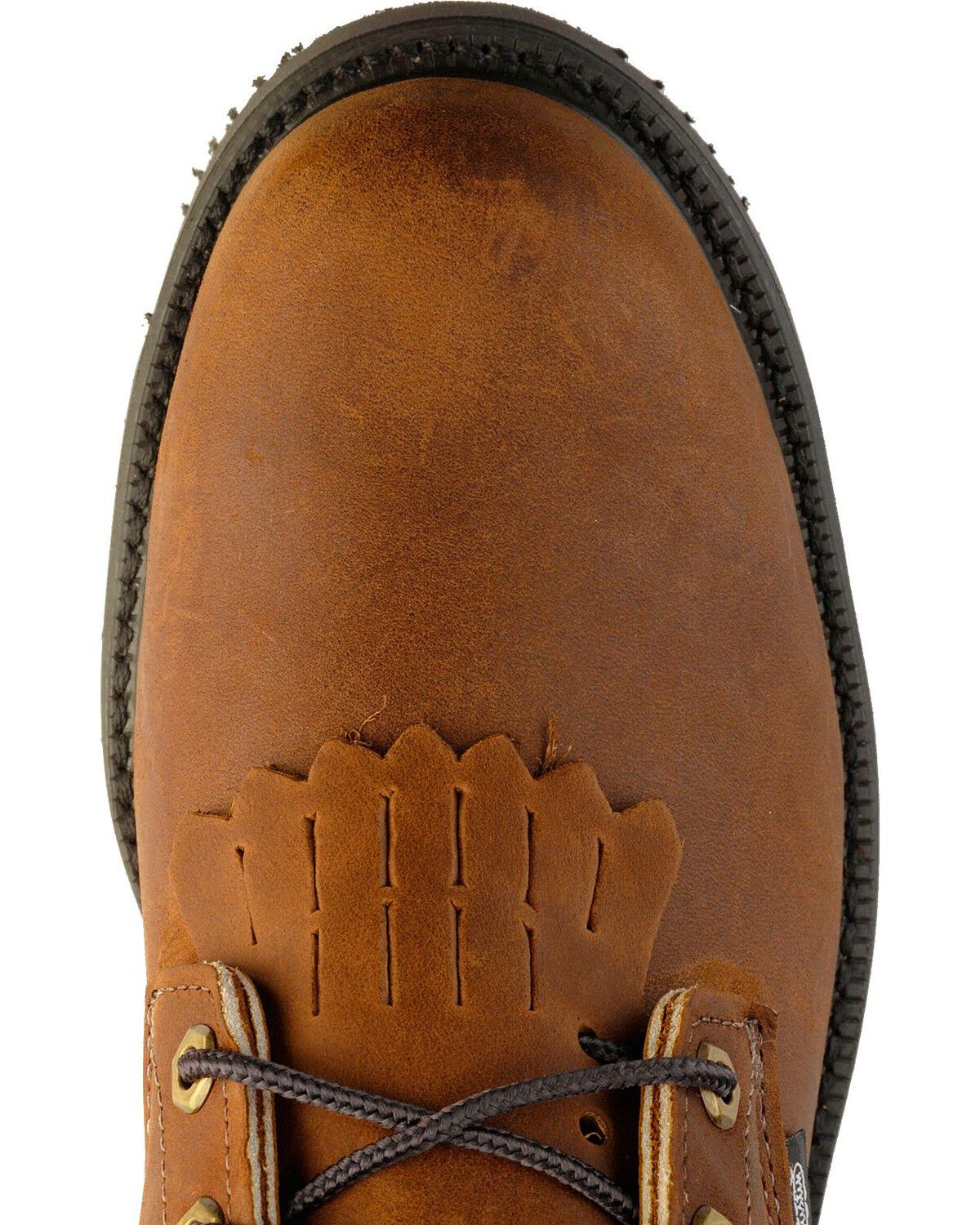 Image #6 - Justin Men's Cargo EH 8" Lace-Up Work Boots - Steel Toe, Bark, hi-res