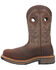 Image #3 - Dan Post Men's Kirk 11" Pull-On Waterproof Work Boots - Broad Square Toe, Tan, hi-res