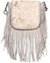 Image #1 - Montana West Women's Hair-On Collection Fringe Crossbody Bag, Beige, hi-res