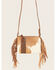 Image #2 - Shyanne Women's Brown Hair-On Crossbody Bag, Cream/brown, hi-res