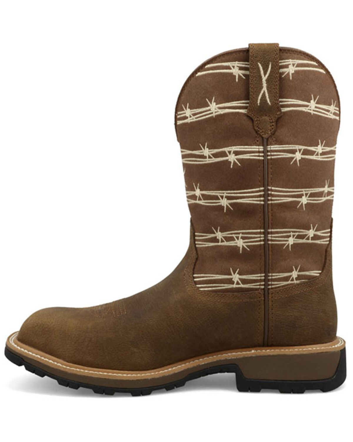 Image #3 - Twisted X Men's 11" UltraLite X&trade; Work Boots - Composite Toe, Brown, hi-res