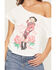 Image #3 - Goodie Two Sleeves Women's Dolly Rose Off The Shoulder Short Sleeve Tee, White, hi-res