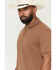 Image #2 - Cody James Black 1978&reg; Men's Cooper Solid Short Sleeve Stretch Polo, Lt Brown, hi-res