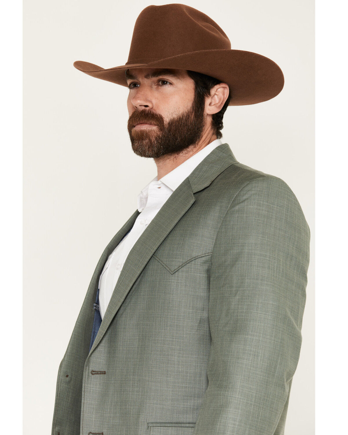 Image #2 - Circle S Men's Lubbock Button-Down Sportcoat - Big, Sage, hi-res