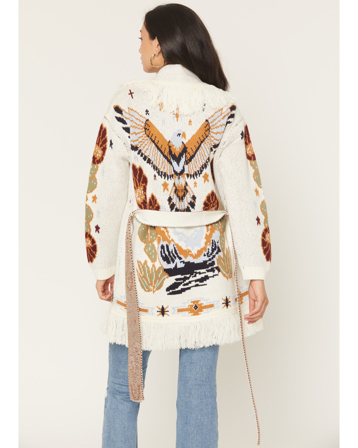 Image #6 - Idyllwind Women's Peregrine Eagle Cardigan Sweater, Cream, hi-res