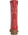 Image #3 - Azalea Wang Women's Mariana Western Boots - Square Toe, Red, hi-res